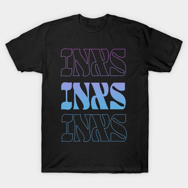 INXS // Typography Fan Art Design T-Shirt by bambangbuta